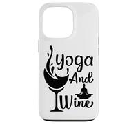 Custodia per iPhone 13 Pro Yoga E Meditazione Vino Posa Wine Lover Relax