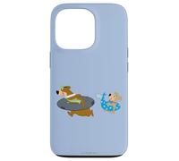 Custodia per iPhone 13 Pro Yogi Bear Yogi and Boo Boo Going Swimming