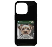 Custodia per iPhone 13 Pro Yorkshire Terrier c'è movimento alla tua porta di casa Yorkie