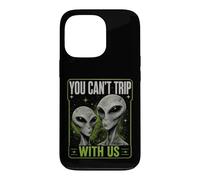 Custodia per iPhone 13 Pro You Can't Trip With Us Funny Alien Retro Vintage UFO Graphic