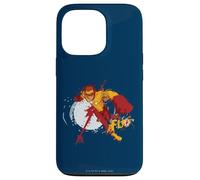 Custodia per iPhone 13 Pro Young Justice Splatter Art Kid Flash Logo