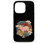 Custodia per iPhone 13 Pro Zodiaco Cinese Lucky Pig