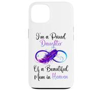 Custodia per iPhone 13 Proud Daughter of a Beautiful Mom in Heaven Infinity Feather