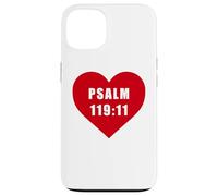 Custodia per iPhone 13 Psalm 119:11 - Thy Word Have I Hid in Mine Heart Reference