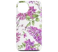 Custodia per iPhone 13 Purple Lilac Flowers Floral Botanical Cottagecore Aesthetic