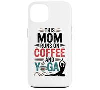 Custodia per iPhone 13 Questa Mamma Si Nutre Di Caffè, Appassionata Di Yoga E
