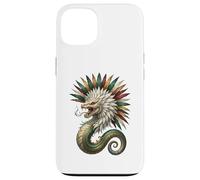 Custodia per iPhone 13 Quetzalcoatl Serpente Piumato Mitologia azteca Arte Messico