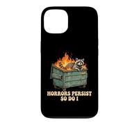 Custodia per iPhone 13 Raccoon in Fire Dumpster Humour sopravvive ai tempi difficili