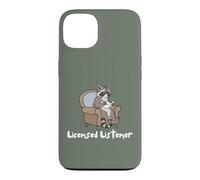 Custodia per iPhone 13 Raccoon Licensed Listener Therapy School Graduation
