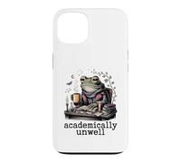 Custodia per iPhone 13 Rana accademicamente malato studio nerd