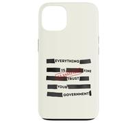 Custodia per iPhone 13 Redacted Everything is Fine Trust Your Government Political