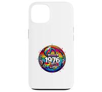 Custodia per iPhone 13 Regalo per 50° compleanno 1976 Disco Peace Vintage Love Retro Funk