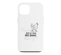 Custodia per iPhone 13 Regalo per amante delle galline Just Let Them Free Range