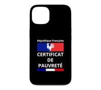 Custodia per iPhone 13 Repubblica Francese Certificato di Povertà Disoccupazione Debito