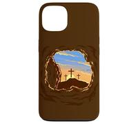 Custodia per iPhone 13 Resurrection Sunday Cross of Jesus Christ Empty Tomb Faith