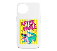 Custodia per iPhone 13 Retro Alligator Occhiali Da Sole Dopo Mentre