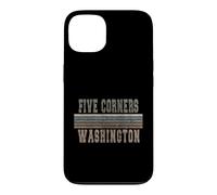 Custodia per iPhone 13 Retro Five Corners Washington