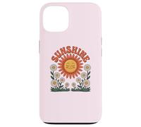 Custodia per iPhone 13 Retro Happy Day Smiling Flower Vintage Groovy 70s