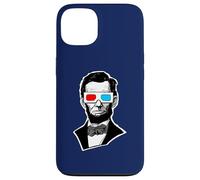 Custodia per iPhone 13 Retro Occhiali 3D Abraham Lincoln