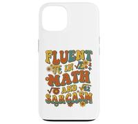 Custodia per iPhone 13 Retro Ondulato Fluente In Matematica E Sarcasmo Groovy Flower Teacher