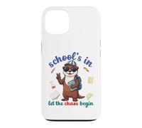 Custodia per iPhone 13 River Otter Back To School Vibes Scuole In Let Chaos Begin
