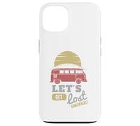 Custodia per iPhone 13 Road Trip Bus Tramonto Avventura Lets Get Lost Somewhere