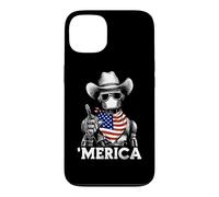 Custodia per iPhone 13 Robot Ingegnere Robotica AI Scienza Bandiera Americana Bandana