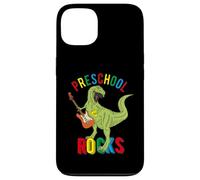 Custodia per iPhone 13 Rocks Preschool Dinosaur T Rex Boys Primo Giorno Pre-K Insegnante