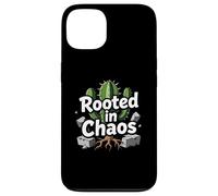 Custodia per iPhone 13 Rooted in Chaos Funny Cactus Gardener Graphic