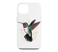Custodia per iPhone 13 Ruby-Throated Hummingbird Garden Bird Birder