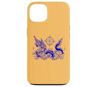 Custodia per iPhone 13 Sak Yant Tatuaggio Naga Serpente Yantra Bangkok Thailandia