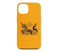 Custodia per iPhone 13 Sak Yant Tatuaggio Naga Serpente Yantra Thailandia Bangkok