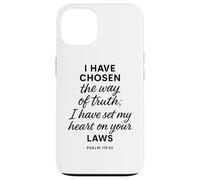 Custodia per iPhone 13 Salmo 119 30 Ho scelto la via della verità Versi Leggi Bibbia