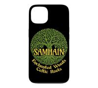 Custodia per iPhone 13 Samhain Enchanted Woods Celtic Roots Strega gaelica di Halloween