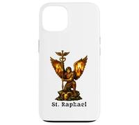 Custodia per iPhone 13 San Arcangelo Raffaele Arte Cristiana Fede