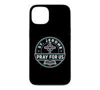 Custodia per iPhone 13 San Girolamo Prega per noi Santo Patrono Cattolico Grafico