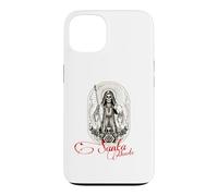 Custodia per iPhone 13 Santa Muerte Scythe Globe Clessidra Rose Folk Saint