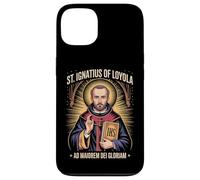 Custodia per iPhone 13 Sant'Ignazio di Loyola Ad Maiorem Dei Gloriam Gesuita Cattolico