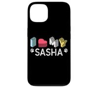 Custodia per iPhone 13 Sasha personalizzato cane nome Sasha Pet Lover