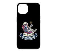 Custodia per iPhone 13 Scheletro Chillin Till The Fireworks Funny 4th of Lazy Luglio
