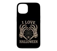 Custodia per iPhone 13 Scheletro Mani Cuore I Love Halloween Spider Costume