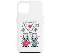 Custodia per iPhone 13 Science Love Vibes Chemistry Lab Carino San Valentino