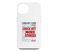 Custodia per iPhone 13 Scopri altre storie Biblioteca Card Book Lover