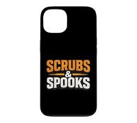 Custodia per iPhone 13 Scrubs & Spooks Infermiera Halloween Umorismo medico