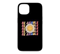 Custodia per iPhone 13 Se Amable Be Kind In Spagnolo Retrò Girasole Groovy Insegnante