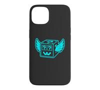 Custodia per iPhone 13 Secret Lucky Block - Meme dello slang di gioco italiano di Brainrot Cyan