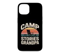 Custodia per iPhone 13 Sedia da campeggio Storie Nonno Camping fire