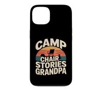 Custodia per iPhone 13 Sedia da campeggio Storie Nonno Camping fire