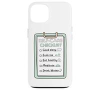 Custodia per iPhone 13 SelfCare Checklist Promemoria abitudini sane