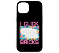 Custodia per iPhone 13 Set di mattoncini colorati I Click Bricks Toy Builder Hobby